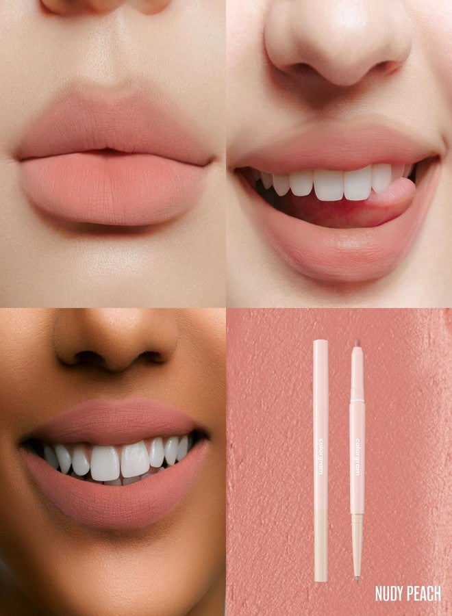 COLORGRAM All In One Over-Lip Maker 03 Peach Beige | Versatile Lip Liner & Contour with Natural Shades, Matte finish, Bigger and Fuller Lips, Plumping effect, Smooth creamy texture - Image 2